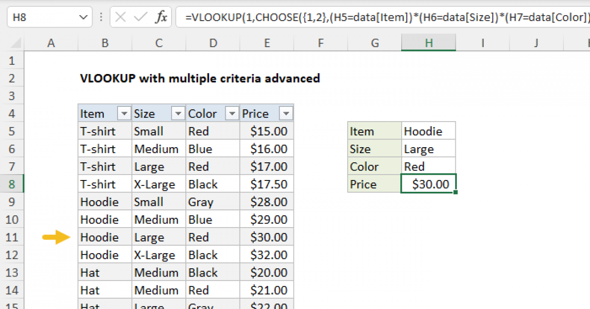 Can You Vlookup Two Criteria